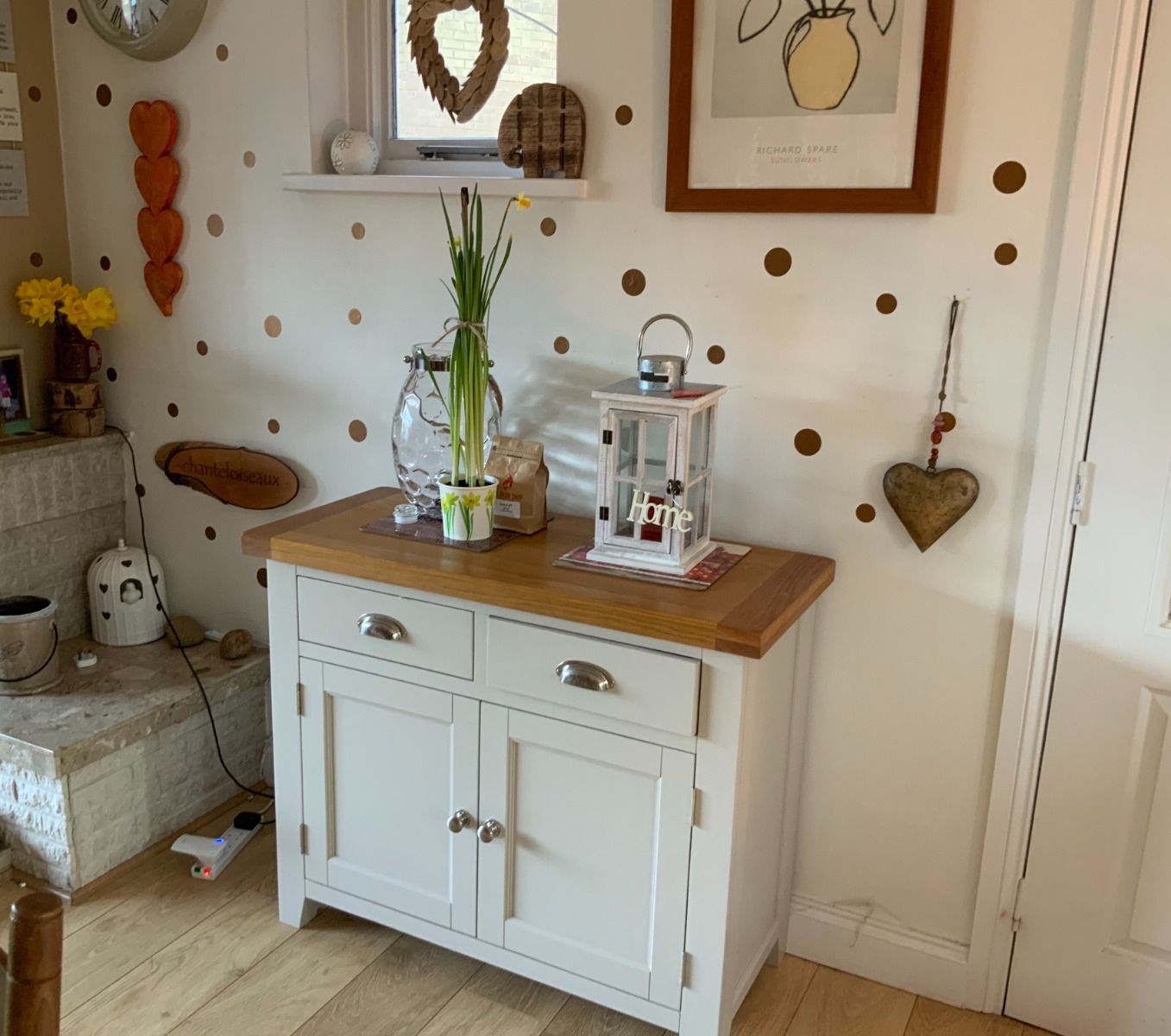 Country Cottage 100cm Grey Painted Fully Assembled Sideboard - 10% OFF SUMMER SALE