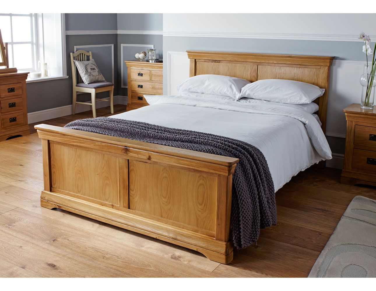 Farmhouse Country Oak Double Bed 4ft 6 inches - SUMMER SALE Farmhouse Country Oak Double Bed 4ft 6 inches - SUMMER SALE