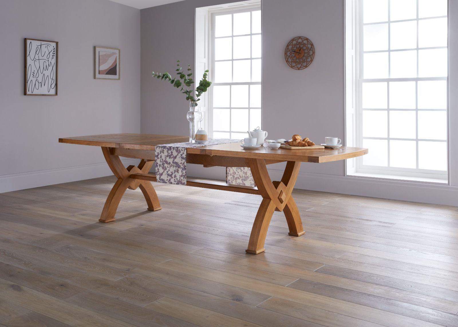 Monastery 3.0m Large Solid Oak Extending Dining Table - £300 OFF SUMMER SALE Monastery 3.0m Large Solid Oak Extending Dining Table - £300 OFF SUMMER SALE