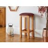 Red Leather Baltic Solid Oak Kitchen Bar Stool - £20 OFF SUMMER SALE - 2