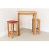 Baltic Solid Oak Bar Stool Timber Seat - £30 OFF FLASH SALE - 12