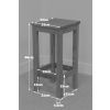 Baltic Solid Oak Bar Stool Timber Seat - £30 OFF FLASH SALE - 13