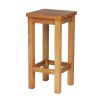 Baltic Solid Oak Bar Stool Timber Seat - £30 OFF FLASH SALE - 6