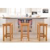Baltic Solid Oak Bar Stool Timber Seat - £30 OFF FLASH SALE - 7