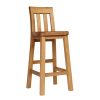 Billy Solid Oak Tall Kitchen Bar Stool Full Assembled - £30 OFF FLASH SALE - 7