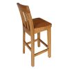 Billy Solid Oak Tall Kitchen Bar Stool Full Assembled - £30 OFF FLASH SALE - 10