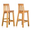 Billy Solid Oak Tall Kitchen Bar Stool Full Assembled - £30 OFF FLASH SALE - 5