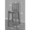 Billy Solid Oak Tall Kitchen Bar Stool Full Assembled - £30 OFF FLASH SALE - 11