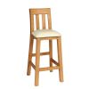 Billy Oak Tall Assembled Kitchen Bar Stool Cream Leather - £30 OFF FLASH SALE - 9