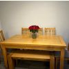 Cambridge 115cm Indoor Oak Dining Bench - £40 OFF FLASH SALE - 3