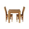 Cambridge 80cm Oak Table 2 Churchill Oak Seat Chair Set - SUMMER SALE - 6