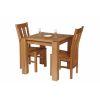 Cambridge 80cm Oak Table 2 Churchill Oak Seat Chair Set - SUMMER SALE - 4