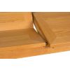 Caravella 230cm Extending Oak Table 8 Lichfield Brown Leather Oak Chair Set - 12