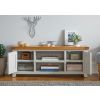 Cheshire Grey Painted 125cm Large Assembled TV Unit with Doors & Shelves - SUMMER SALE - 4