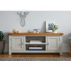 Cheshire Grey Painted 125cm Large Assembled TV Unit with Doors & Shelves - SUMMER SALE - 5
