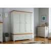 Cheshire Grey Painted Triple Wardrobe with Drawers - £200 OFF SUMMER SALE - 5