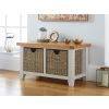 Cheshire Grey Painted Hallway Shoe Bench with 2 Baskets - 20% OFF FLASH SALE - 2