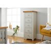 Cheshire Grey Painted 5 Drawer Tallboy Chest of Drawers - SUMMER SALE - 2 Cheshire Grey Painted 5 Drawer Tallboy Chest of Drawers - SUMMER SALE - 2