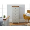 Cheshire Grey Painted 5 Drawer Tallboy Chest of Drawers - SUMMER SALE - 4 Cheshire Grey Painted 5 Drawer Tallboy Chest of Drawers - SUMMER SALE - 4