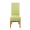 Chesterfield Lime Green Herringbone Fabric Dining Chair with Oak Legs - SUMMER SALE - 4