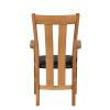 Churchill Brown Leather Oak Carver Dining Chair - £20 OFF SUMMER SALE - 10