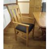 Churchill Brown Leather Oak Carver Dining Chair - £20 OFF SUMMER SALE - 3