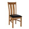 Churchill Black Leather Assembled Oak Dining Chair - £20 OFF SUMMER SALE - 4