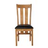 Churchill Black Leather Assembled Oak Dining Chair - £20 OFF SUMMER SALE - 5