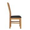 Churchill Black Leather Assembled Oak Dining Chair - £20 OFF SUMMER SALE - 6