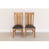 Churchill Black Leather Assembled Oak Dining Chair - £20 OFF SUMMER SALE - 17