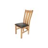 Churchill Black Leather Assembled Oak Dining Chair - £20 OFF SUMMER SALE - 19