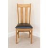 Churchill Black Leather Assembled Oak Dining Chair - £20 OFF SUMMER SALE - 9
