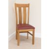 Churchill Solid Red Leather Oak Dining Room Chair - £20 OFF SUMMER SALE - 8
