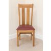 Churchill Solid Red Leather Oak Dining Room Chair - £20 OFF SUMMER SALE - 9