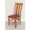 Churchill Solid Red Leather Oak Dining Room Chair - £20 OFF SUMMER SALE - 11