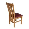 Churchill Solid Red Leather Oak Dining Room Chair - £20 OFF SUMMER SALE - 6