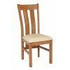 Churchill Solid Oak Cream Leather Assembled Dining Chair - £20 OFF SUMMER SALE - 4