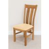 Churchill Solid Oak Cream Leather Assembled Dining Chair - £20 OFF SUMMER SALE - 11