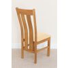 Churchill Solid Oak Cream Leather Assembled Dining Chair - £20 OFF SUMMER SALE - 12