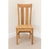 Churchill Solid Oak Dining Chair Timber Seat - £20 OFF SUMMER SALE - 6