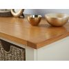Country Cottage Cream Painted Oak Shoe Storage Bench with 2 Baskets - 25% OFF FLASH SALE - 5