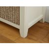 Country Cottage Cream Painted Oak Shoe Storage Bench with 3 Baskets - 25% OFF FLASH SALE - 7