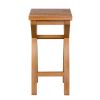 Country Oak Cross Leg Solid Oak Kitchen Stool - SUMMER SALE - 7