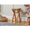 Country Oak Cross Leg Solid Oak Kitchen Stool - SUMMER SALE - 2