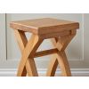 Country Oak Cross Leg Solid Oak Kitchen Stool - SUMMER SALE - 3