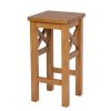 Baltic Cross Solid Oak Kitchen Bar Stool - SUMMER SALE - 4