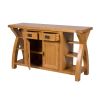 Country Oak 150cm Cross Leg Assembled Oak Sideboard - SUMMER SALE - 10