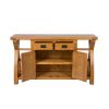 Country Oak 150cm Cross Leg Assembled Oak Sideboard - SUMMER SALE - 11