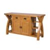 Country Oak 150cm Cross Leg Assembled Oak Sideboard - SUMMER SALE - 7
