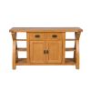 Country Oak 150cm Cross Leg Assembled Oak Sideboard - SUMMER SALE - 12